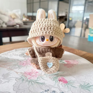 LABUBU Universal Baby Clothes, Doll Cute New Year Set Diy Accessories, Christmas Gifts,Popmart Bubble Mart Doll Accessories