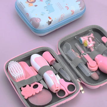 Baby Grooming Kit, Infant Safety Care Set with Hair Brush Comb Nail Clipper Nasal Aspirator,Baby Essentials Kit for Newborn